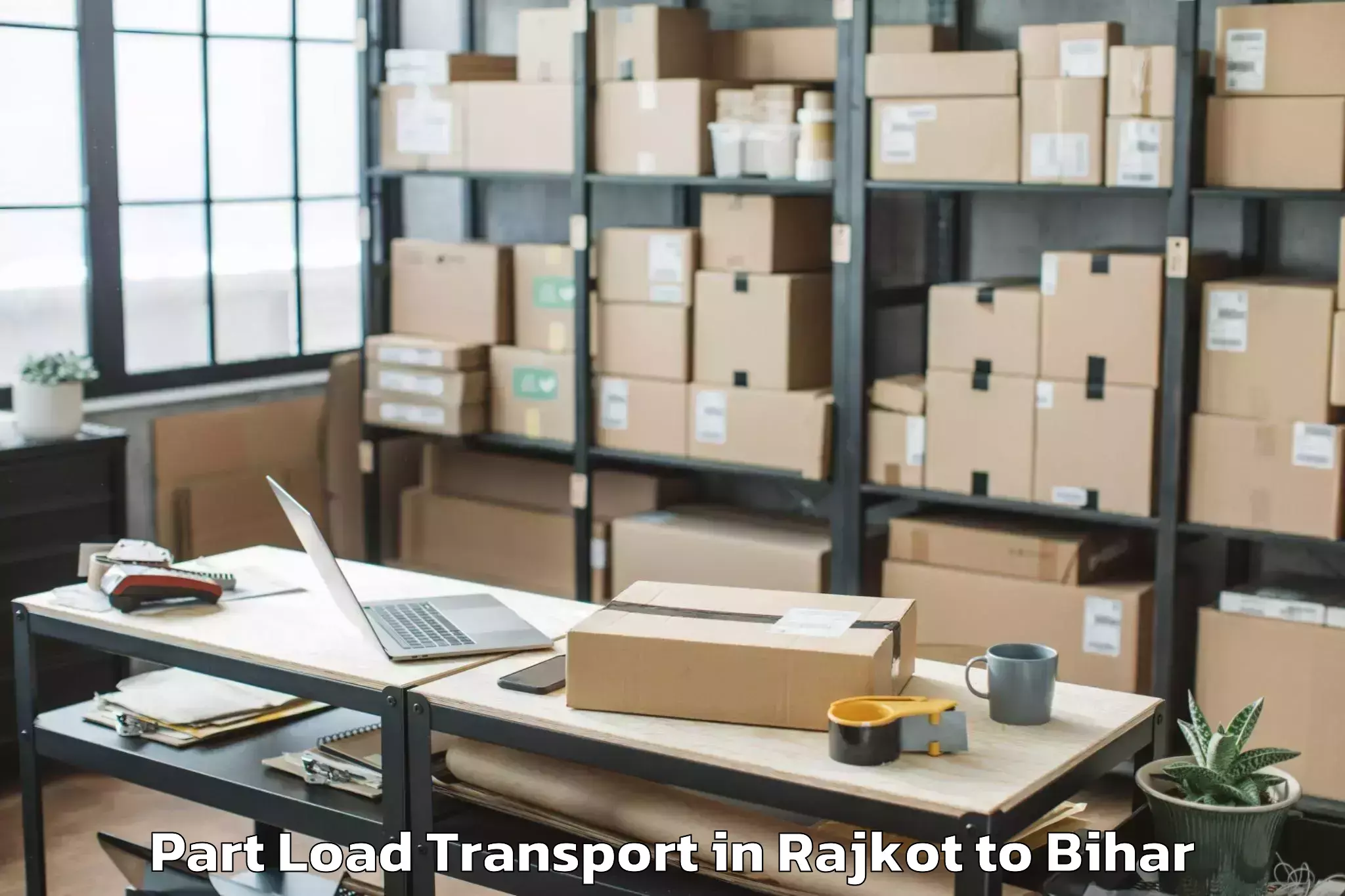 Reliable Rajkot to Jamalpur Part Load Transport